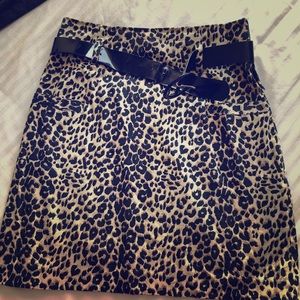 Leopard Print Small Skirt Size Small